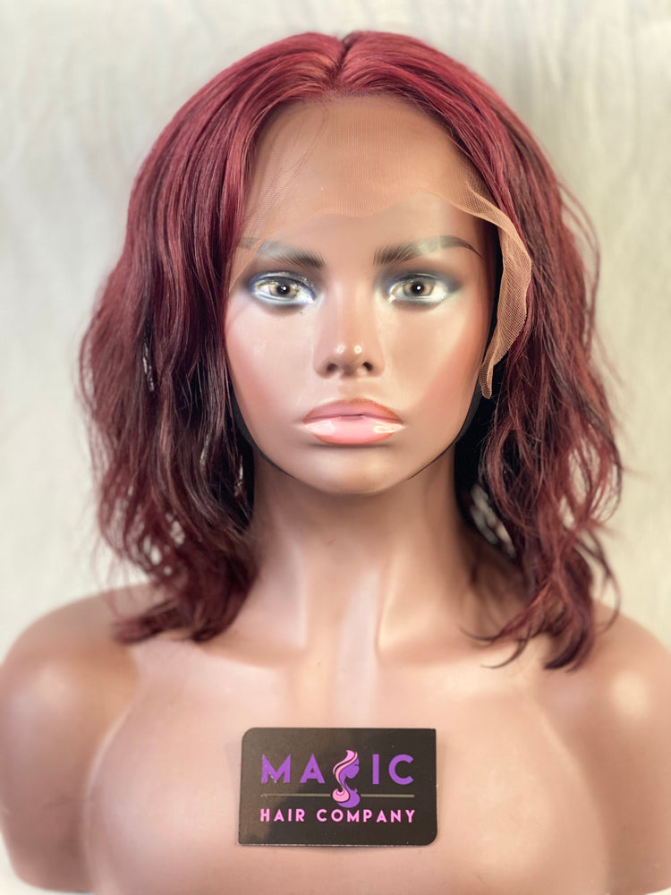 10 wavy lace human hair lace wig