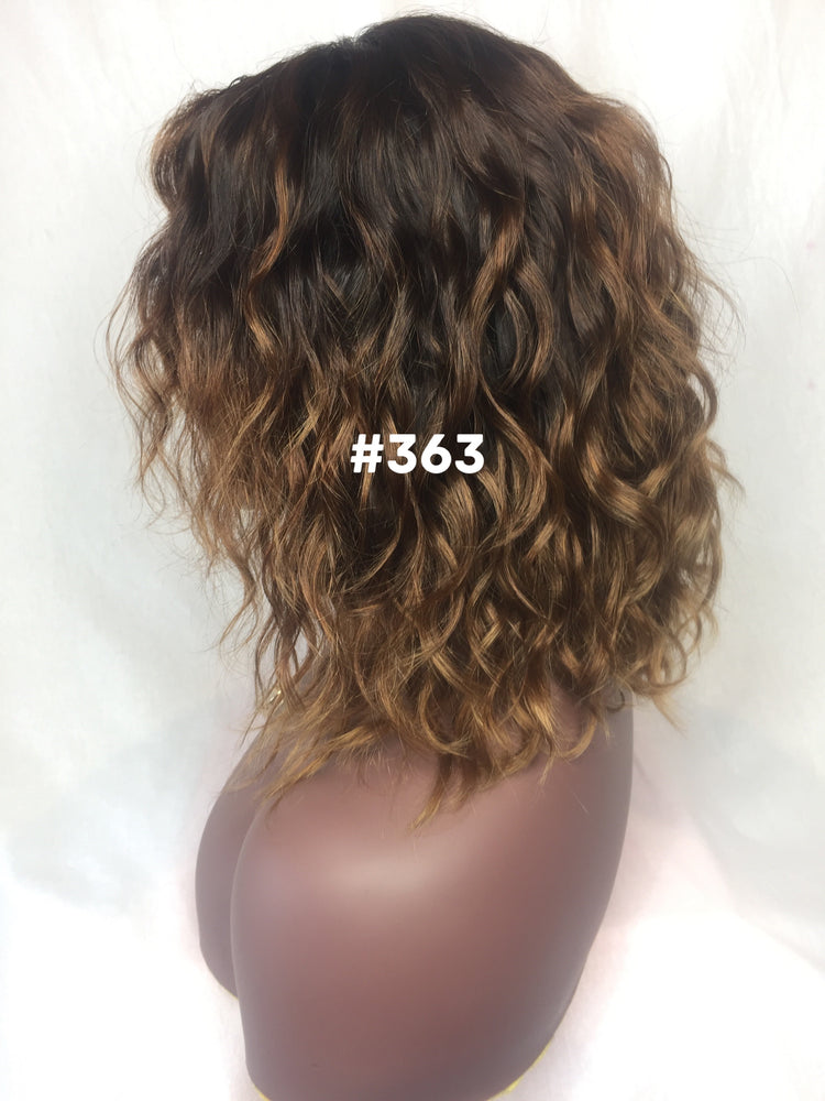 12", Body Wave, Brown Ombre, Front Lace