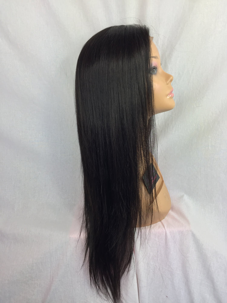 20", Silky Straight, Front Lace Wig