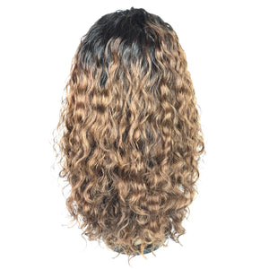 16", Curly, Front Lace