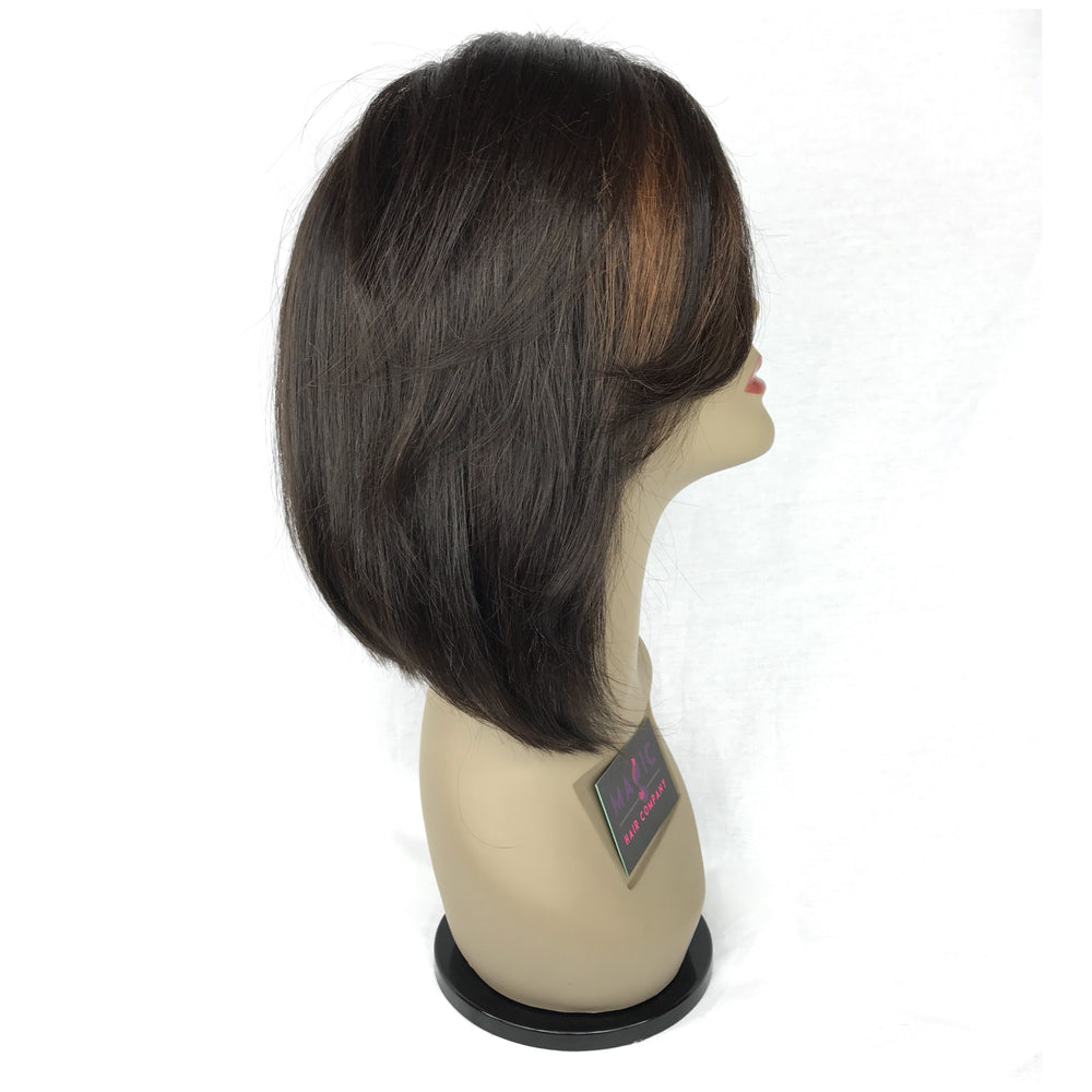 10", silky straight, front lace
