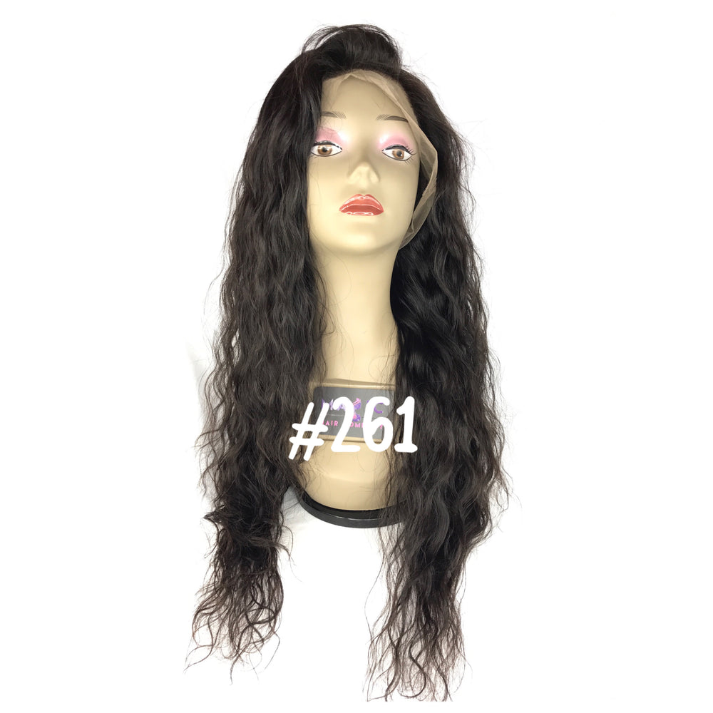 22 body wave 360 front lace human hair glueless wig