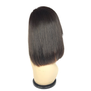 12", front lace, bob, Silky Straight