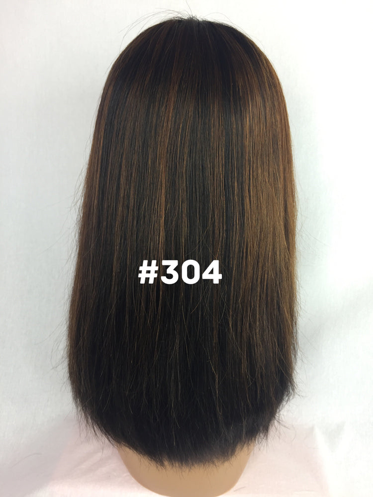 14", Silky Straight, Front Lace, Custom Colored