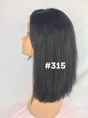 12", Straight , Front Lace wig