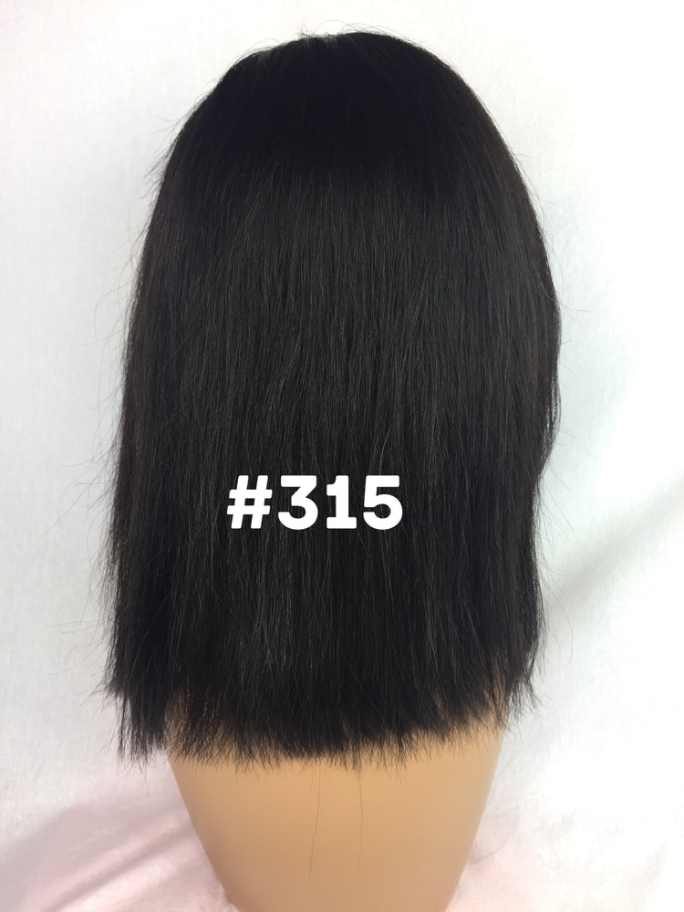 12", Straight , Front Lace wig