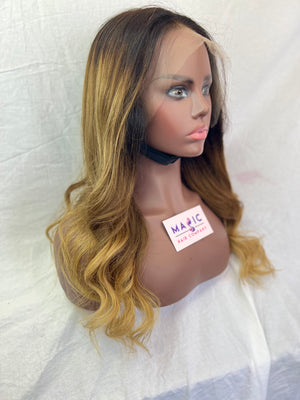 Straight, 20", front lace custom color