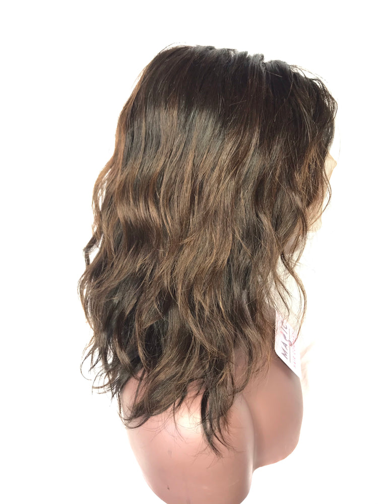 10'', Body Wave, Highlights, Front Lace, wig