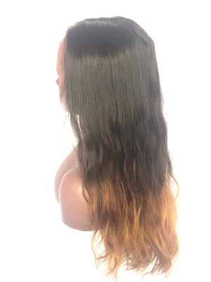 Body wave, 20", front lace, Custom Ombre