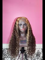 Custom color deep body wave wig