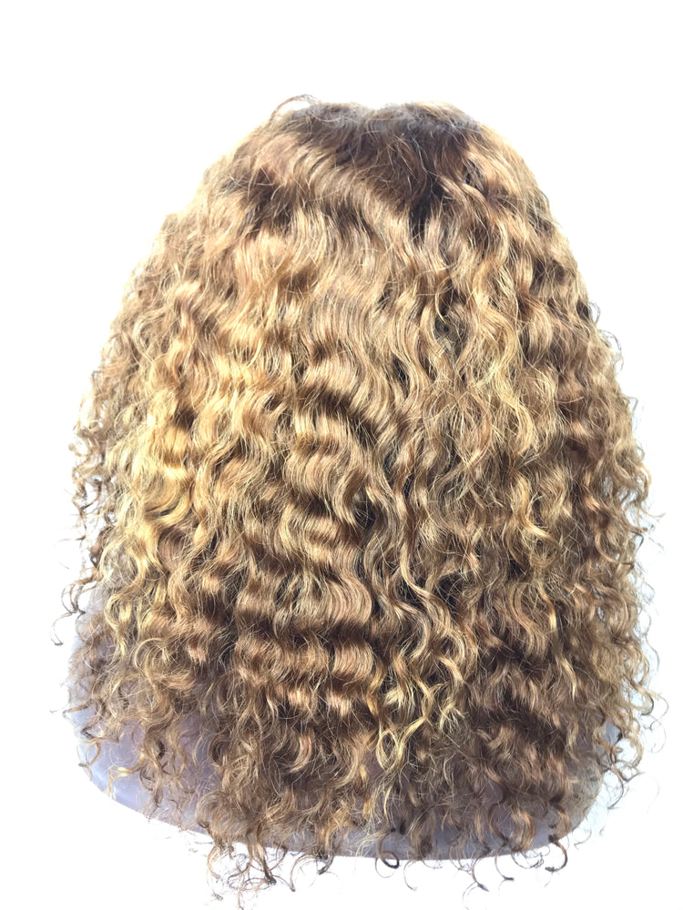 
                
                    Load image into Gallery viewer, 12&amp;quot;Curly , Golden Blonde wig
                
            
