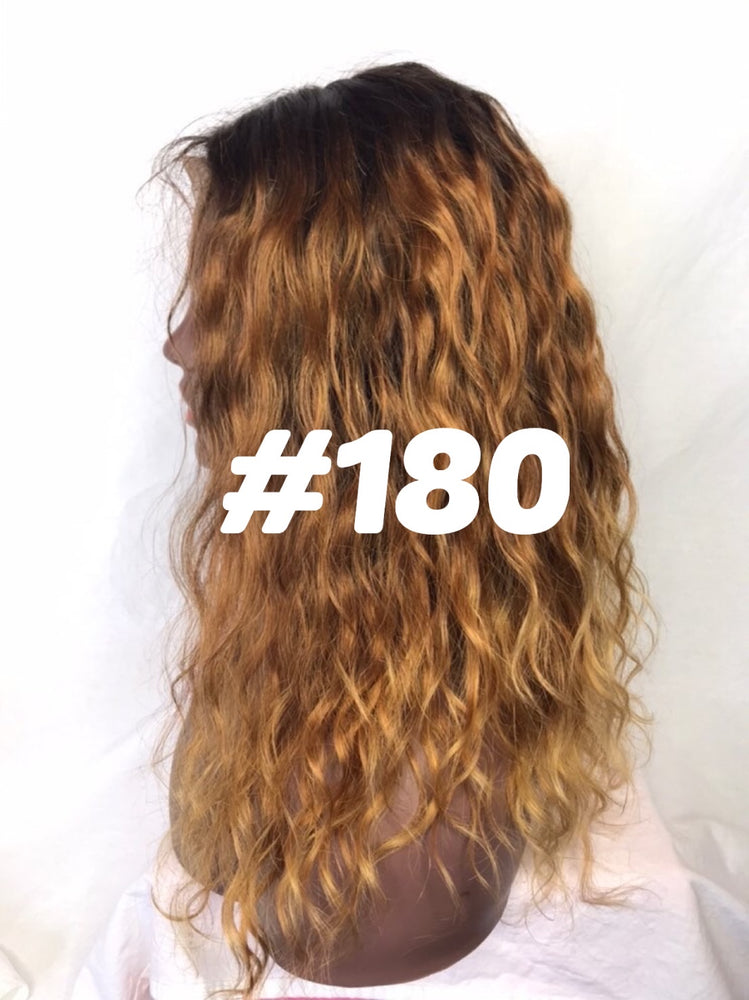 14" ,Wavy, Custom Ombre wig