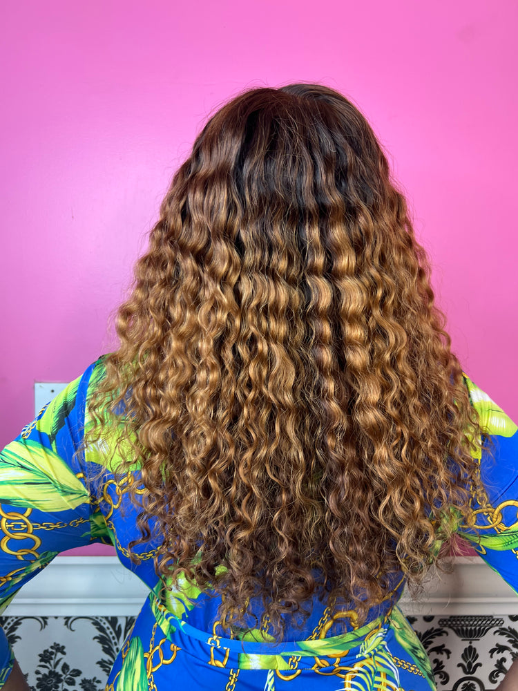 16 Brown Ombre curly
