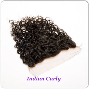 
                
                    Load image into Gallery viewer, 14 human hair indian curly frontal closure
                
            