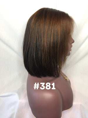 10", Silky Straight, Highlights, Front Lace