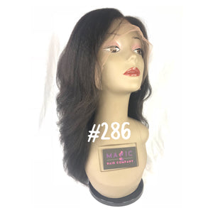 kinky straight wig lace front glueless
