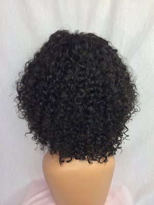 12", Curly, Front Lace Wig