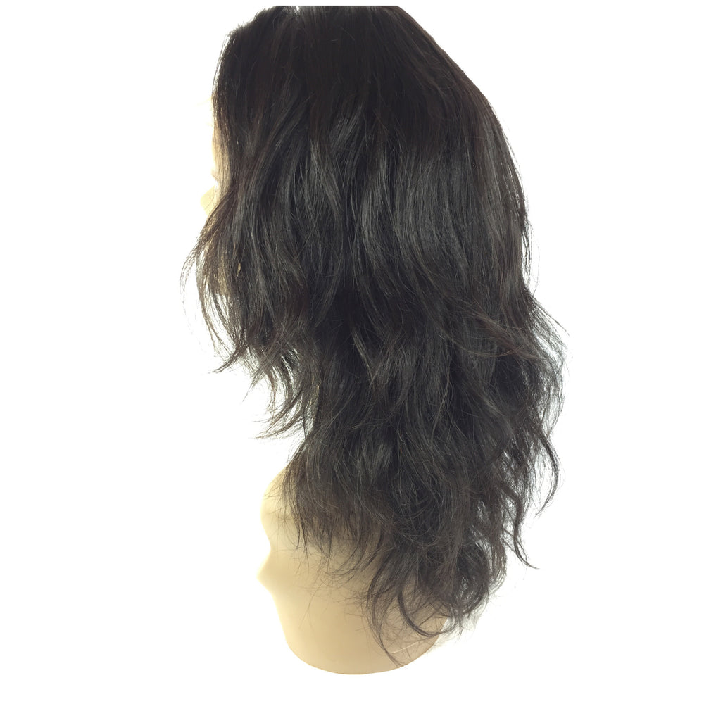 10", wavy, front lace