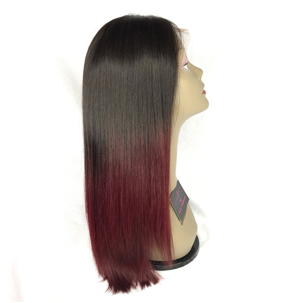 16",  front lace, silky straight