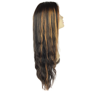 22", front lace, wavy
