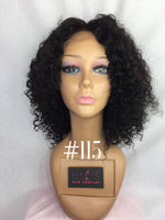 12", Curly, Front Lace Wig
