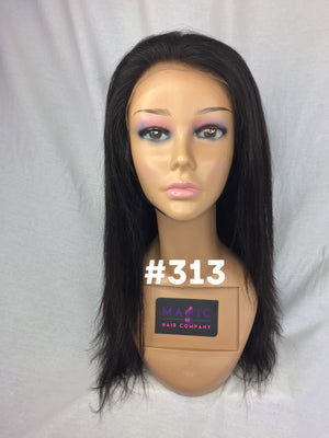 16", Silky Straight, Front Lace
