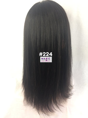 14", Silky Straight, Full Lace