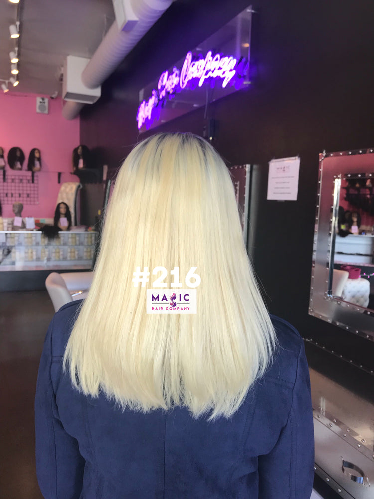 14", Silky Straight, #613/blonde, Front Lace
