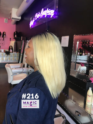 14", Silky Straight, #613/blonde, Front Lace