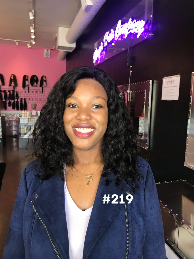 14", Body Wave, Front Lace wig