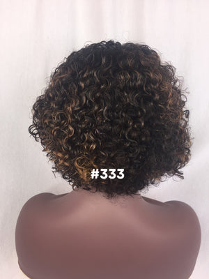 
                
                    Load image into Gallery viewer, 10&amp;quot;, Curly, Custom Color, Front Lace wig
                
            