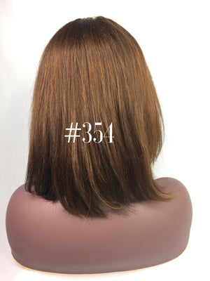 
                
                    Load image into Gallery viewer, 12&amp;quot;, Silky Straight, Medium Brown, Ash Blonde, Front Lace wig
                
            