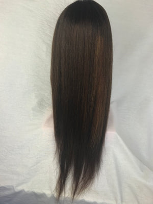 
                
                    Load image into Gallery viewer, 20&amp;quot;, Kinky Straight, Front Lace, Custom Colored
                
            